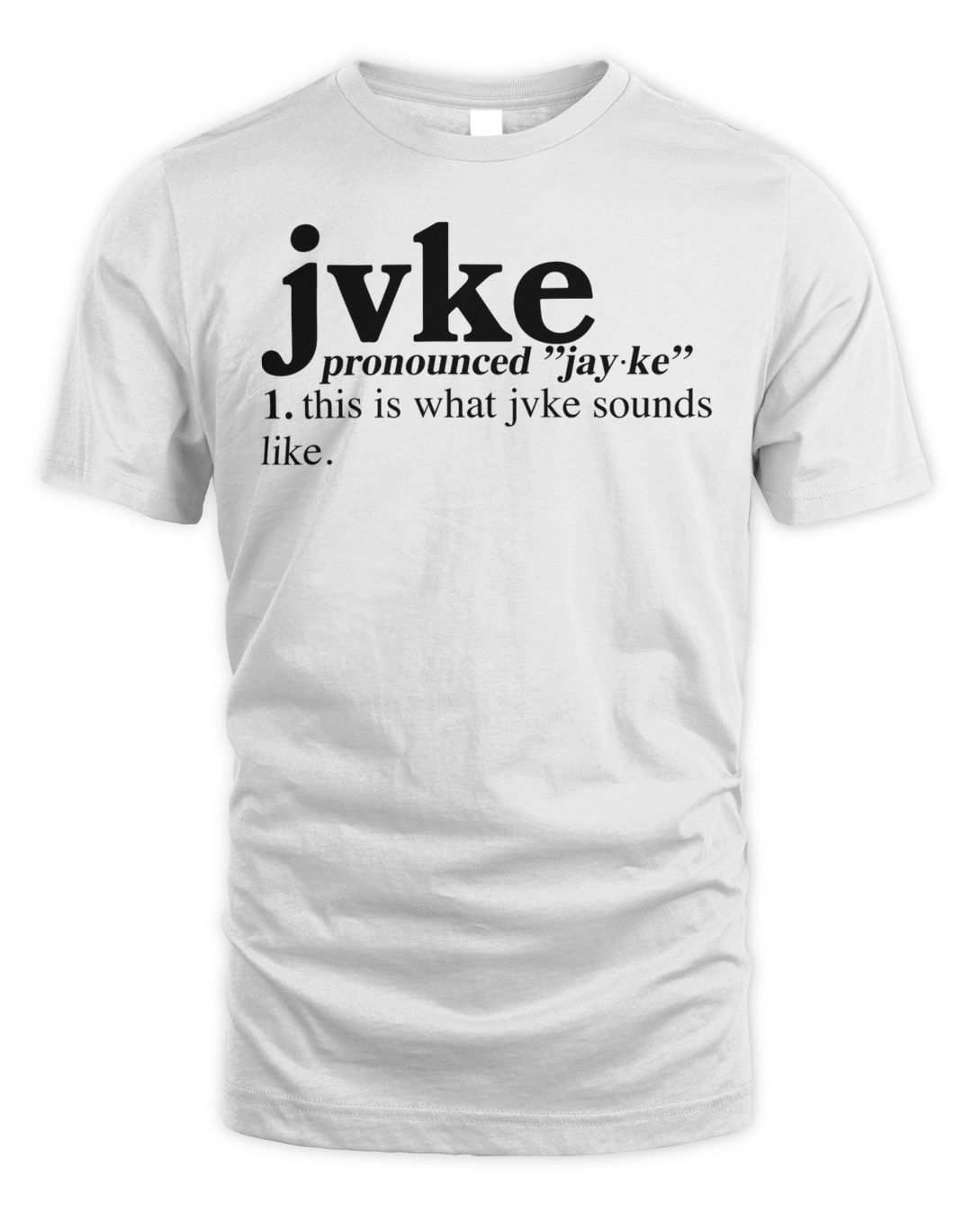 Jvke Merch Pronunciation Bone Shirt Baribs